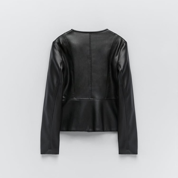 Zara faux leather jacket - Picture 7 of 12